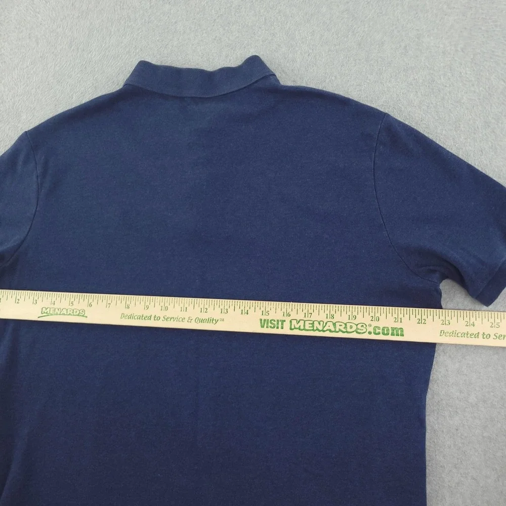 Polo Ralph Lauren Polo Shirt Mens L Blue Classic Fit Cotton Pony Logo Top